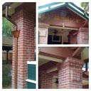 brick columns back porch addition